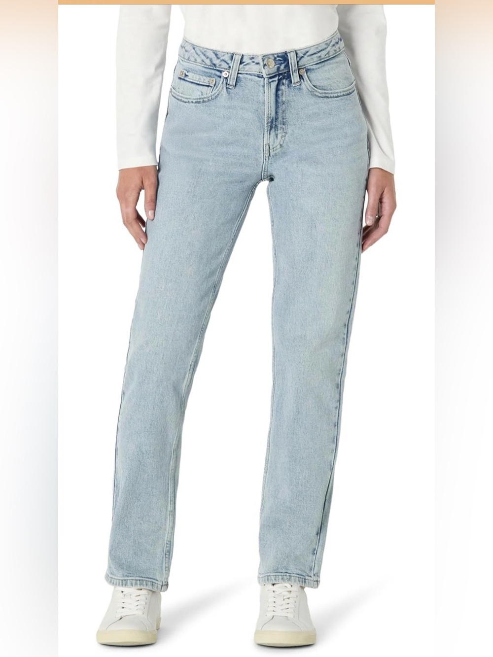 Amazon Essentials Women's High-Rise Straight Leg Jean